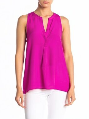 Joie Silk Sleeveless Blouse Women’s Small Pink Magenta High-Low Aruna